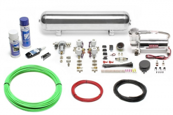 TA Technix Air Generation Kit 444 Viair Compressor / 19L Chrome Tank / Display Black / Hose Green