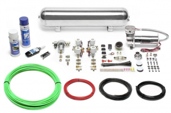 TA Technix Air Generation Kit 480 Viair Compressor / 19L Chrome Tank / Display Black / Hose Green