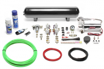 TA Technix Air Generation Kit 444 Viair Compressor / 19L Black Tank / Indicator White / Hose Green