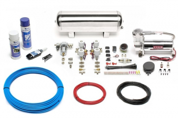 TA Technix Air Generation Kit 444 Viair Compressor / 11,5L Chrome Tank / Display Black / Hose Blue