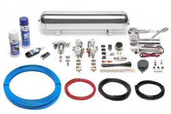 TA Technix Air Generation Kit 380 Viair Compressor / 19L Chrome Tank / Display Black / Hose Blue