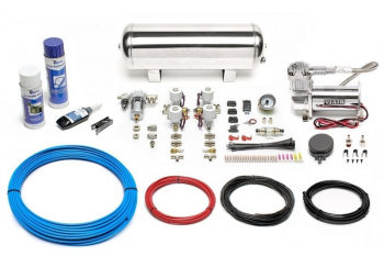 TA Technix Air Generation Kit 380 Viair Compressor / 11,5L Chrome Tank / Display White / Hose Blue