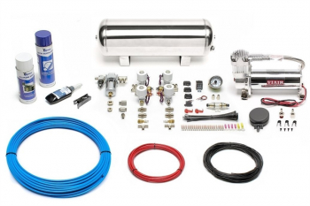 TA Technix Air Generation Kit 444 Viair Compressor / 11.5L Chrome Tank / Indicator White / Hose Blue