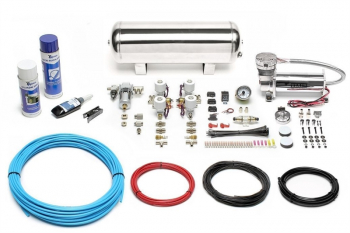 TA Technix Air Generation Kit 480 Viair Compressor / 11,5L Chrome Tank / Display White / Hose Light Blue