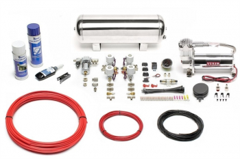 TA Technix Air Generation Kit 444 Viair Compressor / 11,5L Chrome Tank / Display Black / Hose Red