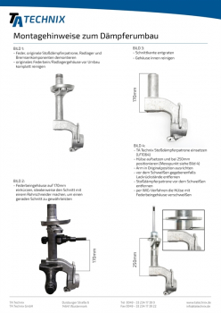 TA Technix Luftdämpfersatz Vorderachse passend für Audi 80 (B1/B2)/ VW Passat (32/ 32B)