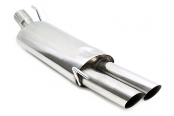 TA Technix rear silencer 2x76mm from racing exhaust system RSG3E276SC suitable for VW Golf III, Golf III+IV Cabriolet