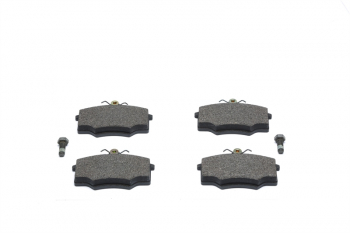 Brake pad set for disc brakes front axle, suitable for Audi 80, Coupe (B1/B2)/ Seat Cordoba, Ibiza, Toledo (6K/1L)/ VW Caddy (14), Golf I + Cabrio, Golf II+III, Jetta I+II, Passat (32B), Polo (6K), Santana (32B), Scirocco I+II, Vento