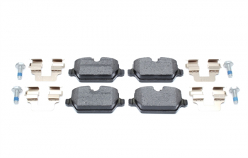 Bosch brake pad set for disc brakes rear axle suitable for BMW 1 Series (E81,E82,E88,F20), 3 Series (E90,E91,E92,E93,F30,F31)