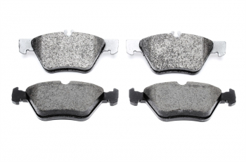 Bosch brake pad set for disc brakes front axle suitable for Mercedes Benz CLK (C208/A208)/ E-Class (W210/S210)/ SLK (R170/R171)