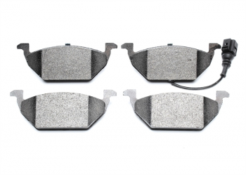 Bosch brake pad set for disc brakes front axle fits Audi A3 (8P)/ Seat Altea, Leon, Toledo (1M/1P/5P)/ Skoda Octavia, Yeti (1Z/5L)/ VW Beetle (5C), Caddy (2K), Golf, Golf Plus, Jetta (1K/5M/5K/162)