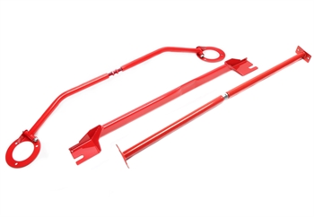 TA Technix Stahl-Domstreben Kit passend für Audi A3 8P, Seat Leon 1P, Skoda Octavia 1Z, VW Golf V/VI, Scirocco III