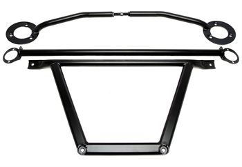 TA Technix Stahl-Domstreben Kit schwarz passend für BMW 3er E36 4-Zylinder - Motorcode M43
