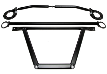 TA Technix Stahl-Domstreben Kit schwarz passend für BMW 3er E36 6-Zylinder