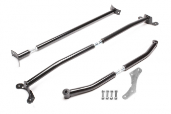 TA Technix Steel Dome Strut Kit, black fits VW Polo IV 6N