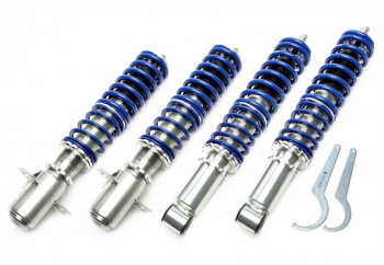 Tuningart coilover suspension with bracket adjustment fits VW Golf I, Golf I Cabriolet, Jetta I, Scirocco I+II