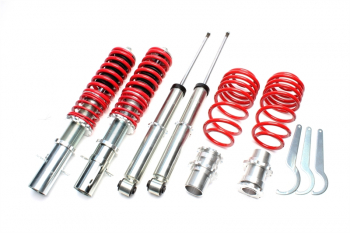 TA Technix Coilover Suspension - Deep Version fits Audi A3 (8L) / Seat Leon, Toledo II (1M) / Skoda Octavia I (1U) / VW Bora, Golf IV (1J), New Beetle (9C)