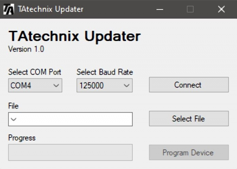 Updateprogramm und Software für TA Technix Airmanagement