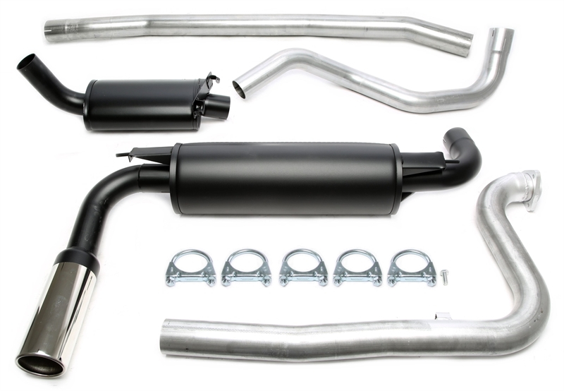 TA Technix Sportauspuffanlage 1x90mm passend für Volvo 240er Turbo Typ P242/P244/P245