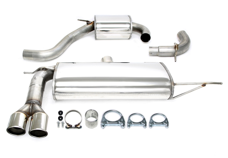 TA Technix Edelstahlanlage 2x80mm passend für Audi A3 Typ 8P Sportback