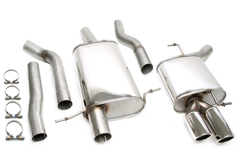 TA Technix Edelstahlanlage 2x80mm passend für Audi A4 Limousine, -Avant, -Allroad, A5 Coupe, - Sportback, Typ B8