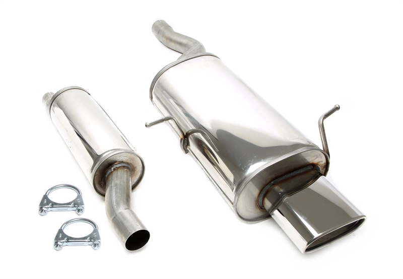 TA Technix stainless steel exhaust system 85x150mm for BMW 316i/318i E46 Sedan/Coupé/Touring
