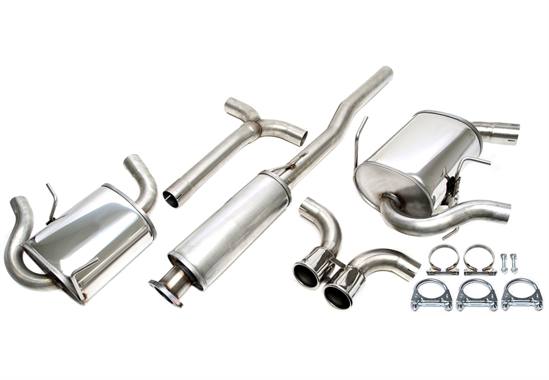 TA Technix stainless steel system each 1x80mm per side suitable for BMW/Mini Cooper S