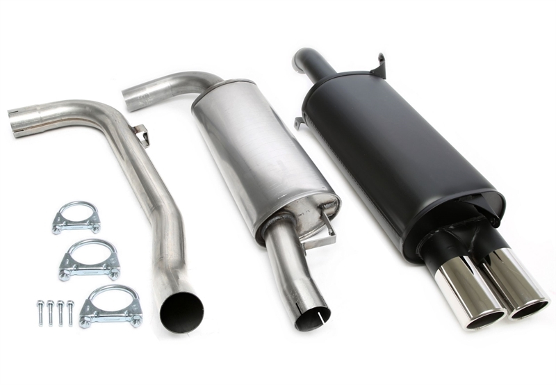 TA Technix Sportauspuffanlage 2x80mm passend für Volvo S40 I /V40 I 2.0T/T4 Typ V