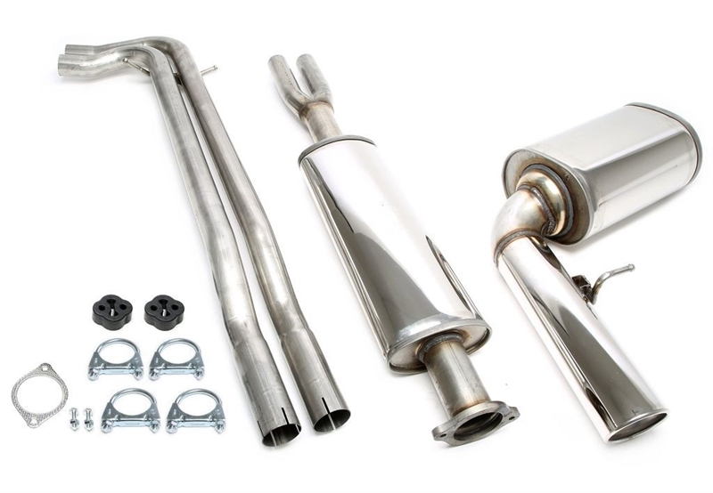 TA Technix stainless steel system 1x100mm suitable for Volvo XC 70 Cross Crountry Type S