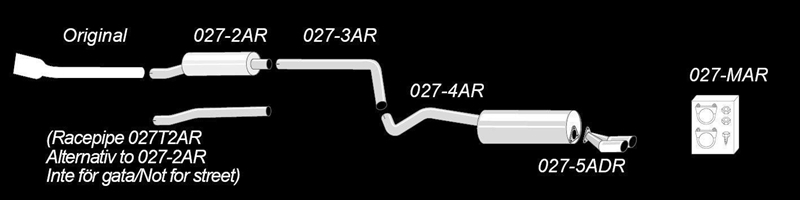 TA Technix Edelstahlanlage 2x80mm passend für VW Polo 6R
