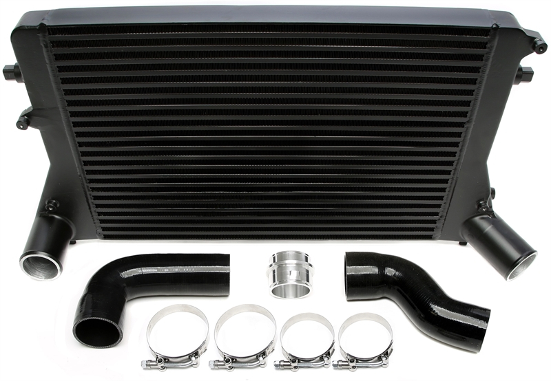 TA Technix Ladeluftkühler Kit schwarz passend für Audi A3/S3 (8P) / TT (8J) / Seat Leon (1P)/ Skoda Octavia (1Z), Superb (3T) / Golf V+VI (1K) / Jetta III+IV (1KM/16(16H) / Eos (1F) / Passat (3C/3CC) / Scirocco III (13)