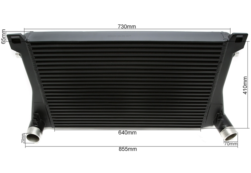TA Technix Ladeluftkühler passend für Audi A3 (8V), TT (8S) / Seat Leon (5F) / Skoda Octavia III (5E), Superb III (3T) / VW Golf VII (AU), Passat (B8) 1.8TFSI+2.0TFSI Motoren