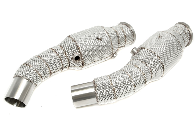 TA Technix Downpipe mit Hitzeschild und Katalysator passend für Alfa Romeo Giulia 2.9l Turbo Quadrifoglio Typ 952 / Stelvio 2.9l Turbo Q4 Typ 949