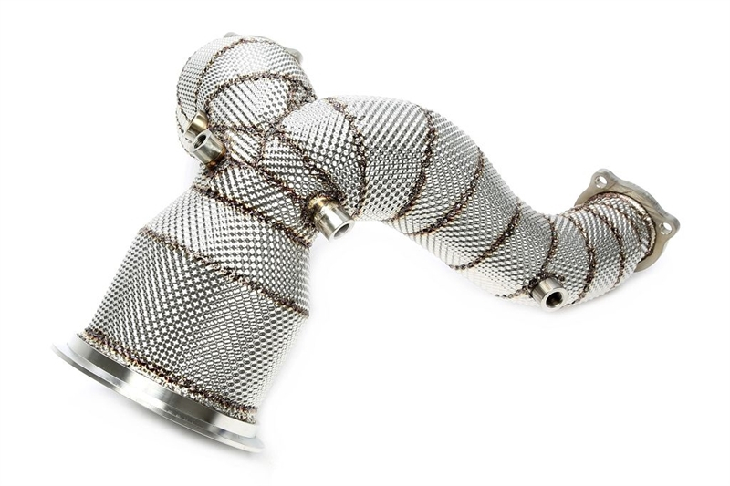 TA Technix Downpipe mit Hitzeschild ohne Katalysator passend für Audi A4-S4, A5-S5 Typ W8-B9
