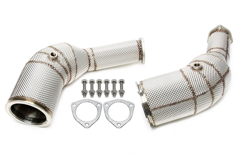 TA Technix downpipe with heat shield fits for Audi A6-RS6 C8, A7 Sportback-RS7