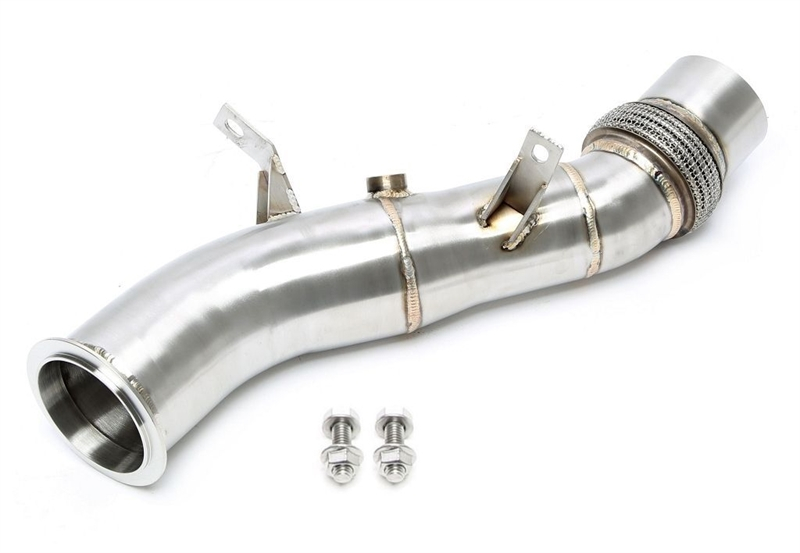 TA Technix Downpipe ohne Katalysator mit Flexrohr passend für BMW 5er Serie F10/11/07, X5 E70, X6 E71 - 535i/Xi - Motorcode N55