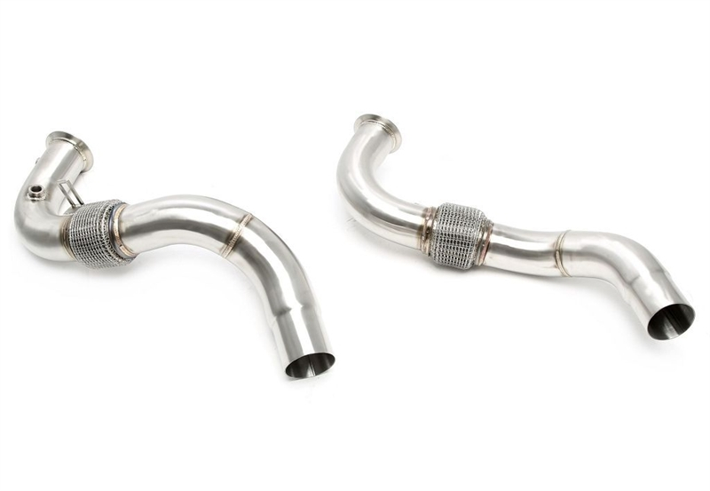 TA Technix Downpipe ohne Katalysator mit Flexrohr passend für BMW 5er Serie F10, 6er Serie F06 - 550i/650i - Motorcode N63