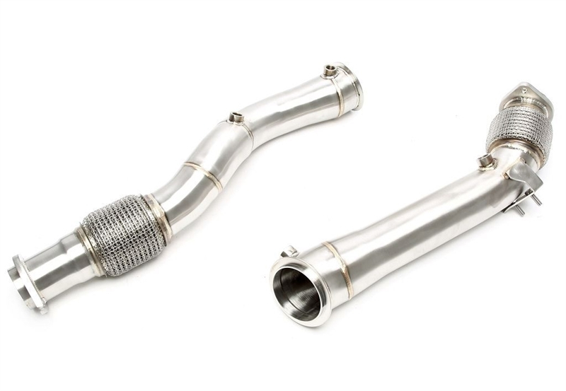 TA Technix Downpipe ohne Katalysator mit Flexrohr passend für BMW X3er M Modelle Typ F97, X4er M Modelle Typ F98 - Motorcode S58