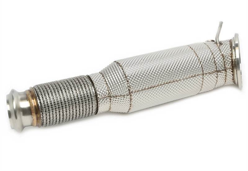 TA Technix Downpipe mit Hitzeschild und Katalysator mit passend für BMW 2er Serie Typ G42, 3er Typ G20/21, 5er Typ G30/31, 6er Typ G32, 7er Typ G11, 8er Typ G14/15/16, Z4 Typ G29, Toyota Supra MK5 Typ A91 - Motorcode B58
