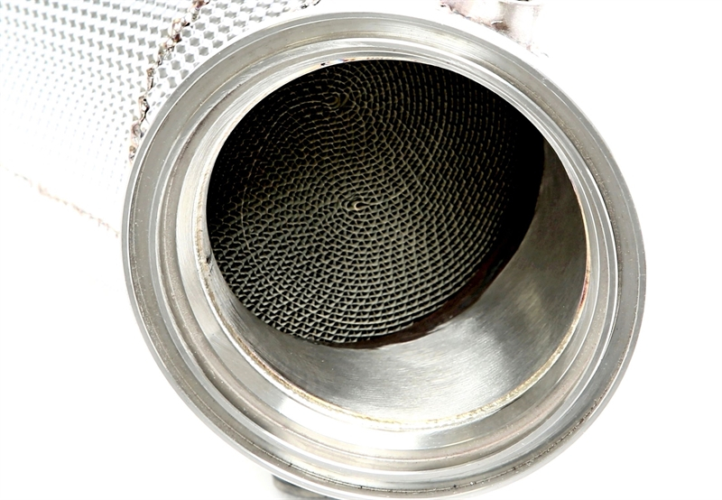TA Technix Downpipe mit Hitzeschild und Katalysator passend für BMW 1er Serie F20/F21, 2er Serie F22/F23, 3er Serie F30/F3/F34, 4er Serie F32/F33/F36, 5er Serie G30, 7er Serie G12, X3er G01, X4er G02 - Motorcode B58