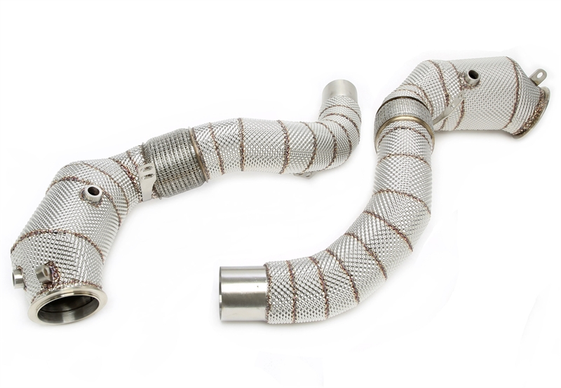 TA Technix Downpipe mit Hitzeschild und Katalysator passend für BMW 5er Typ G30,G30N, 7er Serie Typ G11N/G12N, 8er Serie Typ G14/G15/G16, X5 Typ G05, X6 Typ G06, X7 Typ G07 - Motorcode N63