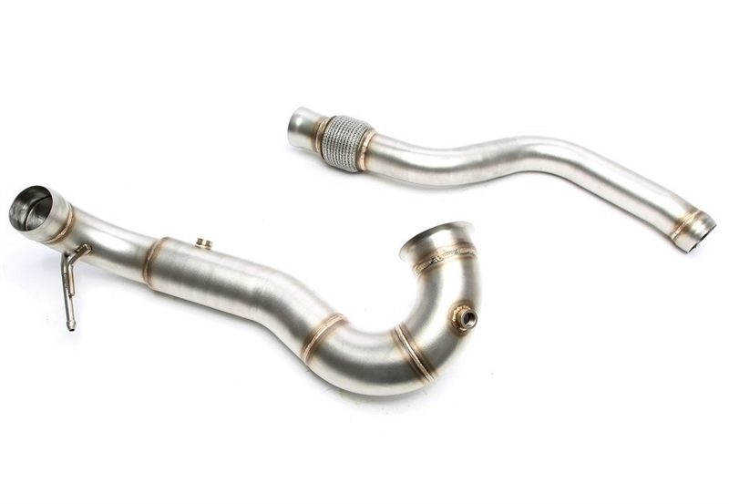 TA Technix Downpipe ohne Katalysator mit Flexrohr passend für Mercedes Benz CLA-Klasse Coupe C117, CLA Shooting Brake X117, C45 AMG