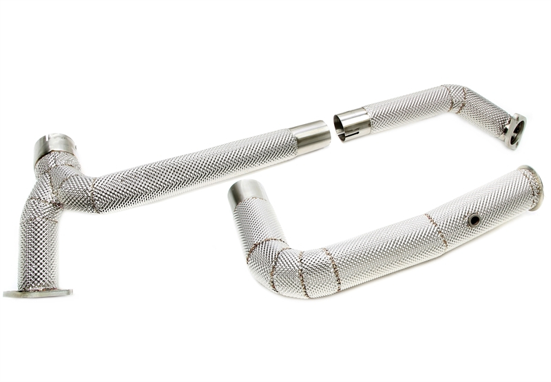 TA Technix Downpipe mit Hitzeschutz ohne Katalysator 3-teilig passend für Porsche 718 Boxster/718 Cayman 2.0/2.5l Typ 982
