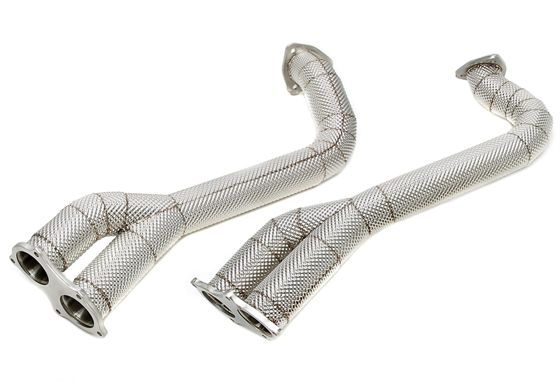 TA Technix Downpipe mit Hitzeschutz passend für Porsche 718 Boxster/Boxster Spyder GTS 4.0 / 718 Cayman GTS 4.0/4.0 GT4 Typ 982