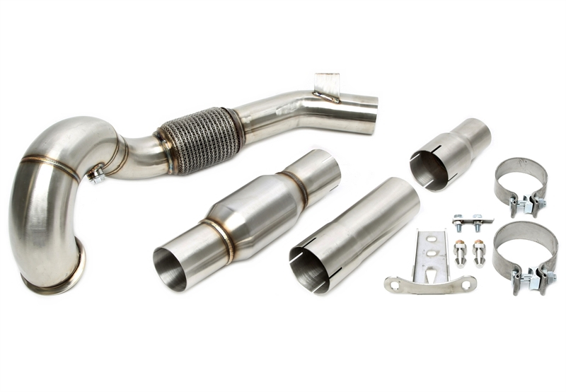 TA Technix Downpipe mit Katalysator passend für Audi A3 (8V)/ Seat Leon (5F)/ Skoda Octavia (5E), Superb (3T)/ VW Golf VII (AU), Passat B8
