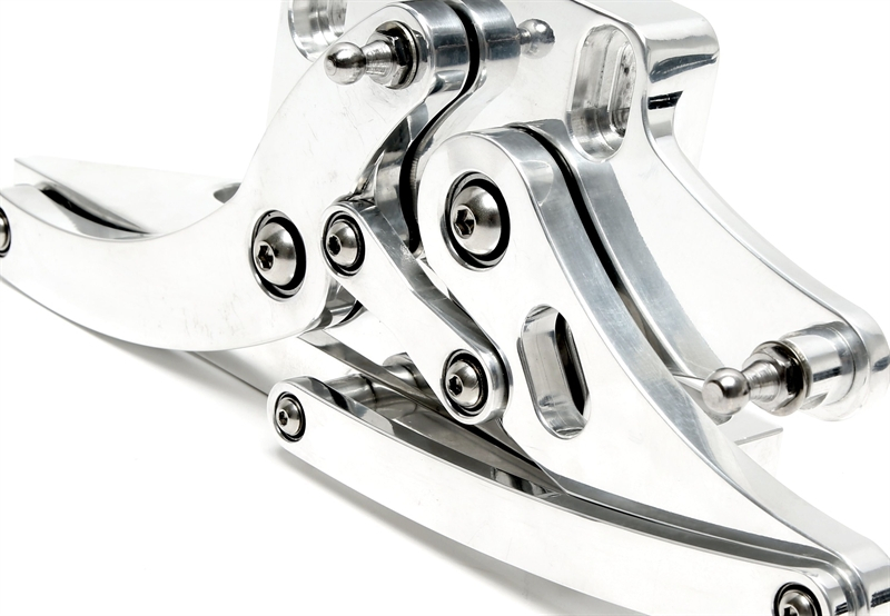 TA Technix Haubenscharniere Set silber passend für Ford Mustang I BJ 1967 -1970