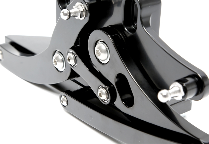TA Technix Haubenscharniere Set schwarz passend für Ford Mustang I BJ 1967 -1970