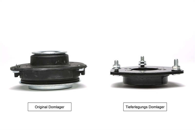 TA Technix Tieferlegungs - Domlager Set / Vorderachse-10mm / Airride / Luftfahrwerk +Gewindefahrwerk / passend für Audi / Seat/ Skoda / VW Golf V+VI Plattform
