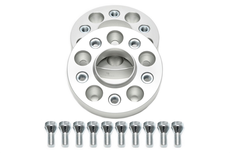 TA Technix Spurverbreiterungsset für OEM Radschrauben 25mm pro Seite/50mm pro Achse, LK 5x112, NLB 66,6-M12