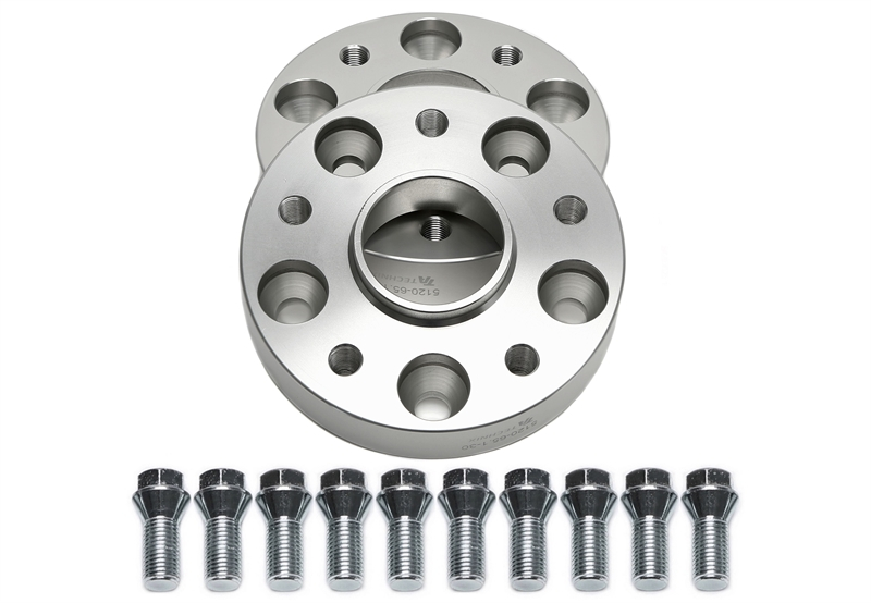 TA Technix Spurverbreiterungsset für OEM Radschrauben 30mm pro Seite/60mm pro Achse, LK 5x120, NLB 65,1